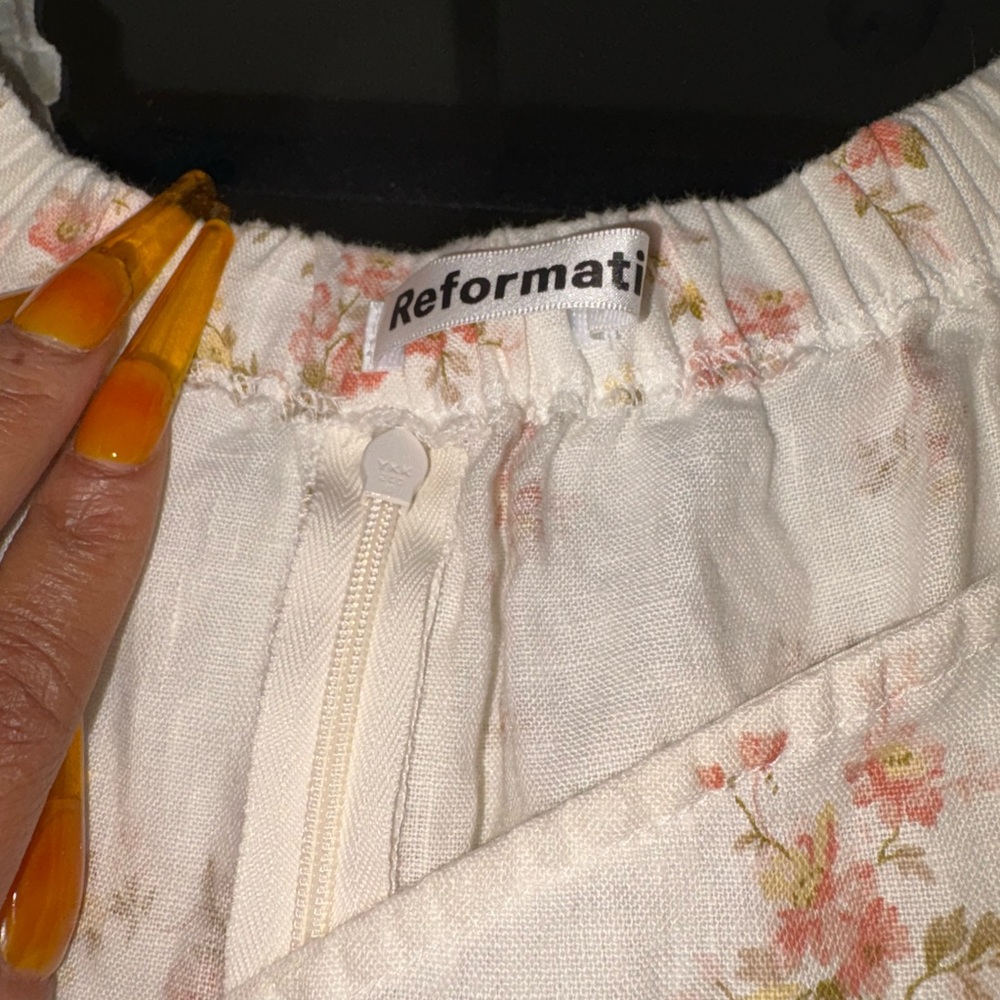 Reformation Floral Skirt